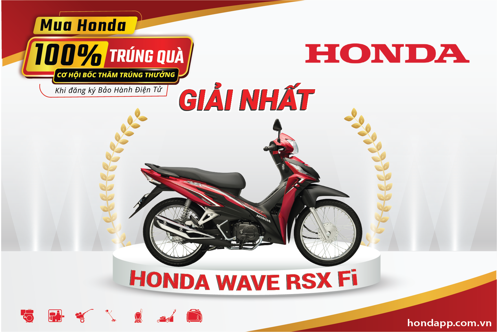 Công bố kết quả trúng giải: "Mua Honda, 100% trúng quà" 2022