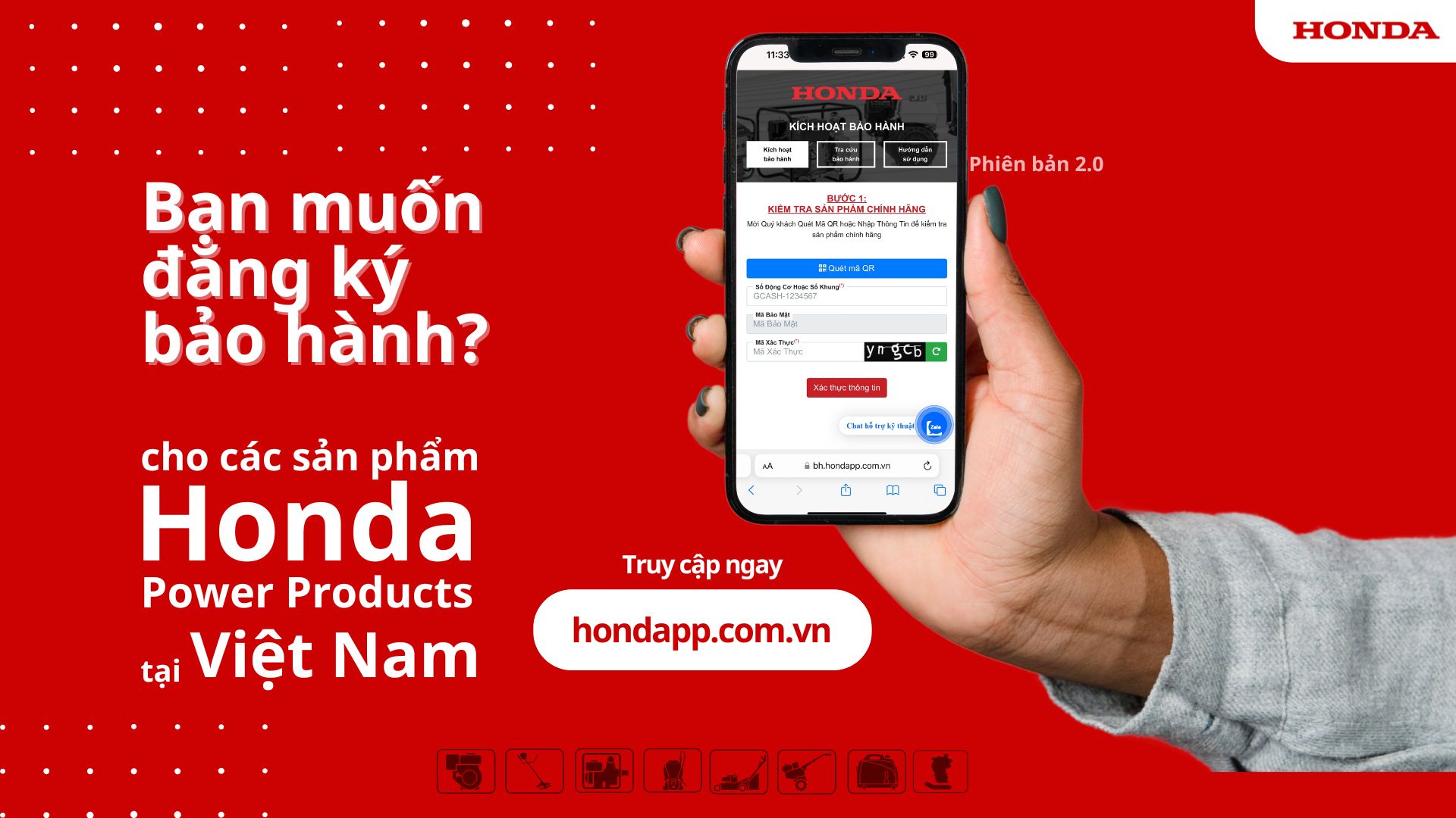 HDSD - Đăng ký bảo hành điện tử v2.0