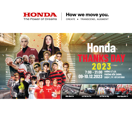 Sự kiện Honda Thanks Day 2023 - Đại lộ Honda bùng nổ tại TP.HCM
