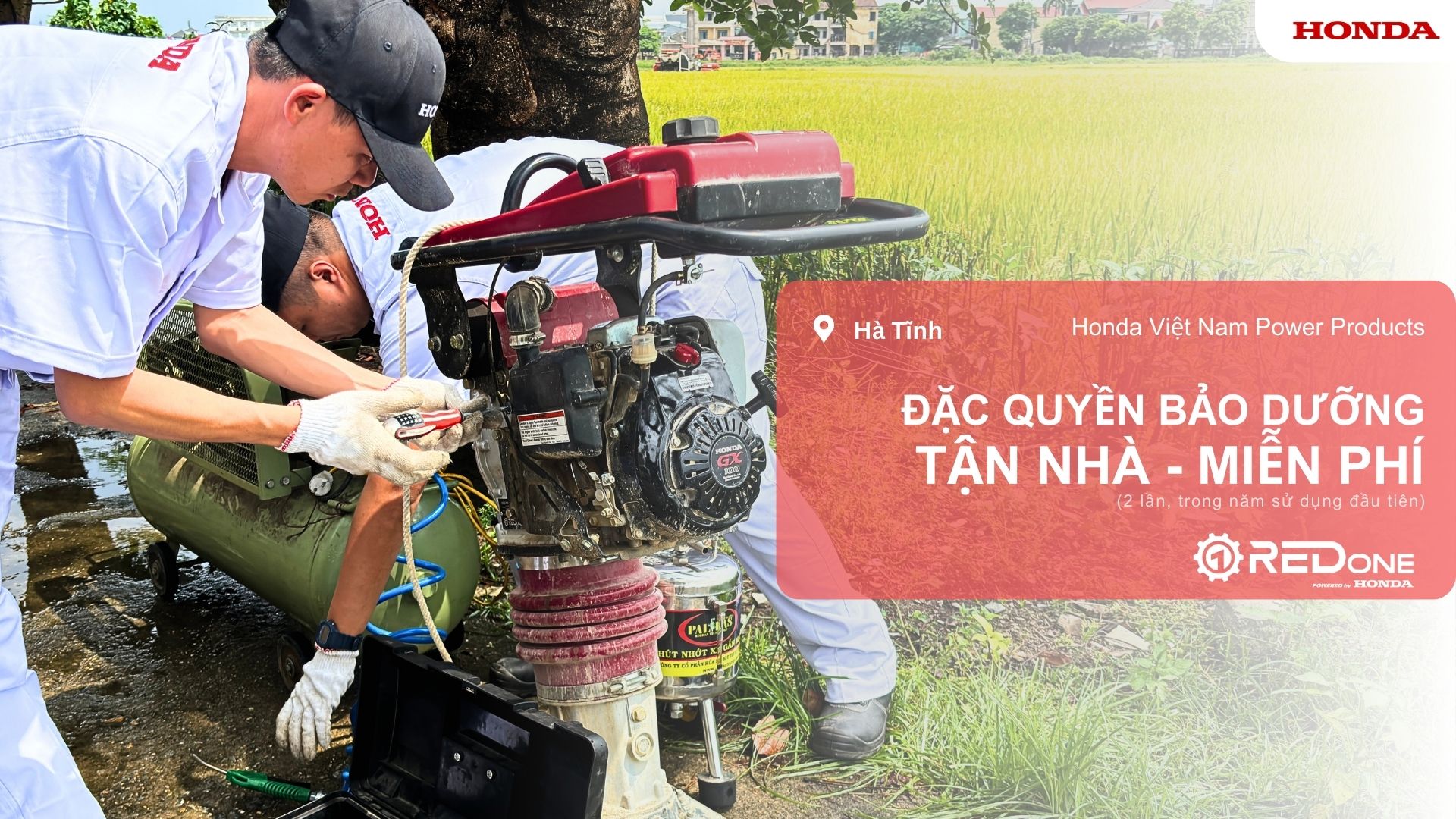 REDone | Bảo dưỡng tận nơi Máy đầm cóc (Hà Tĩnh - 05/2024)